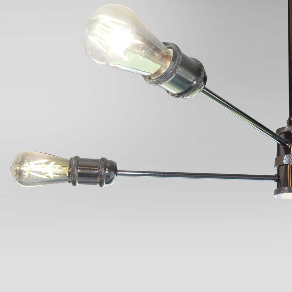 Suspension graphite avec 4 lumières métalliques réglables — vue 4