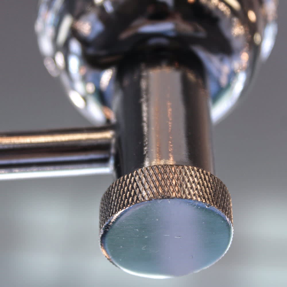 Suspension métal rétro vintage graphite 4 lumières — vue 4