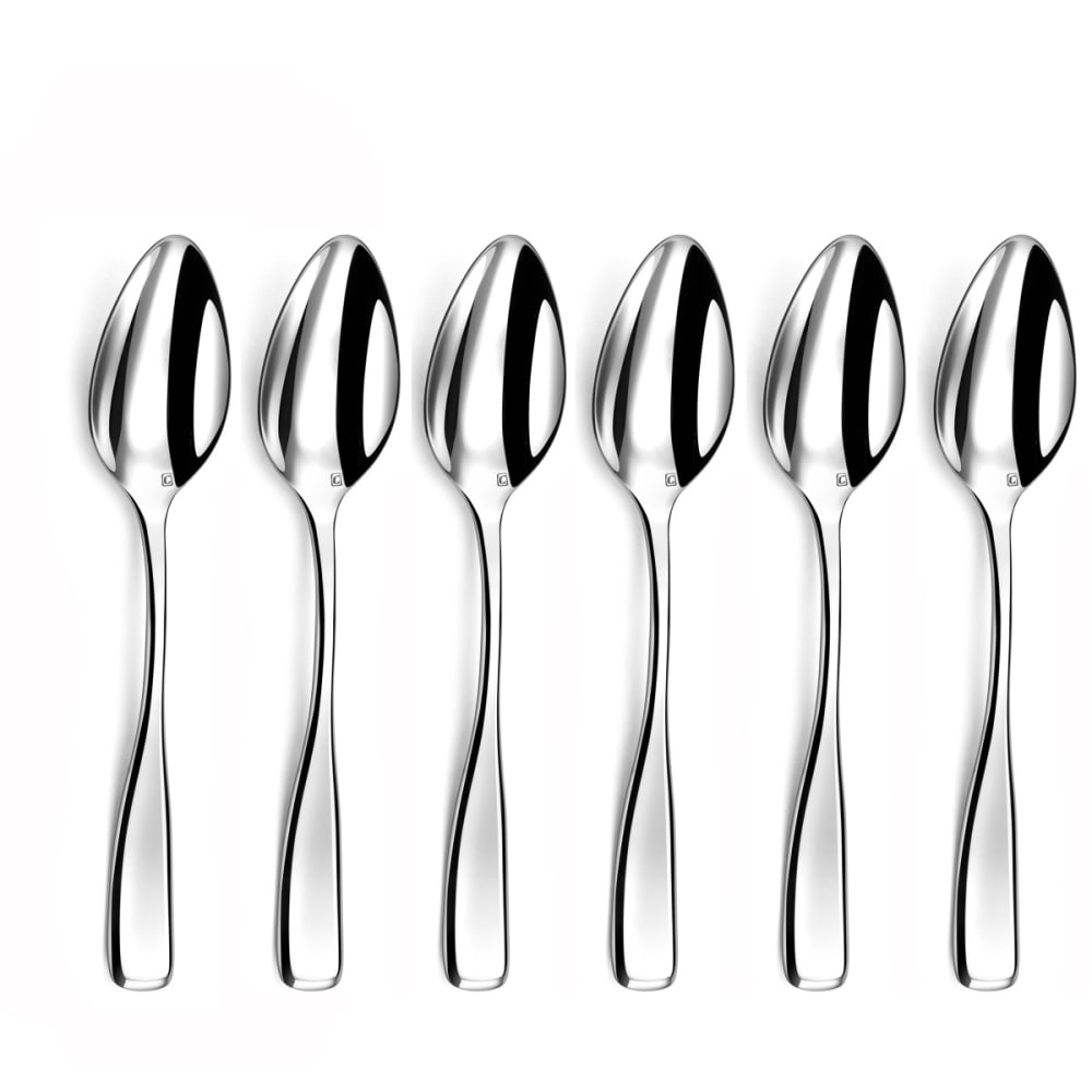 Cuillère à café en acier inoxydable - lot de 6
