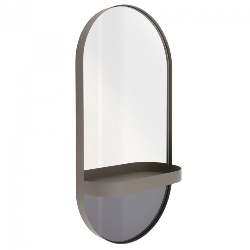 Miroir mural avec étagère