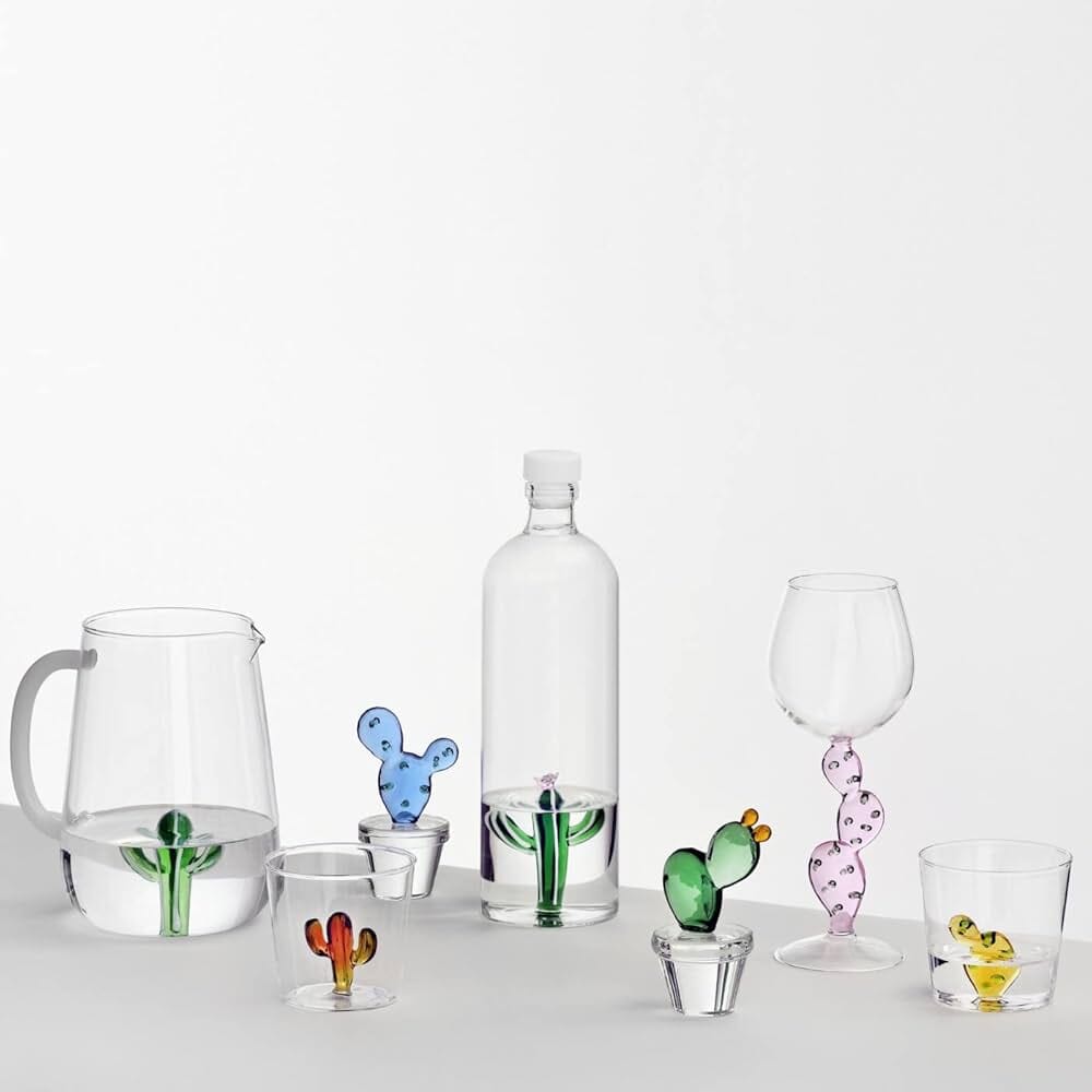 Carafe cactus vert ambre 175cl - Maisons du Monde