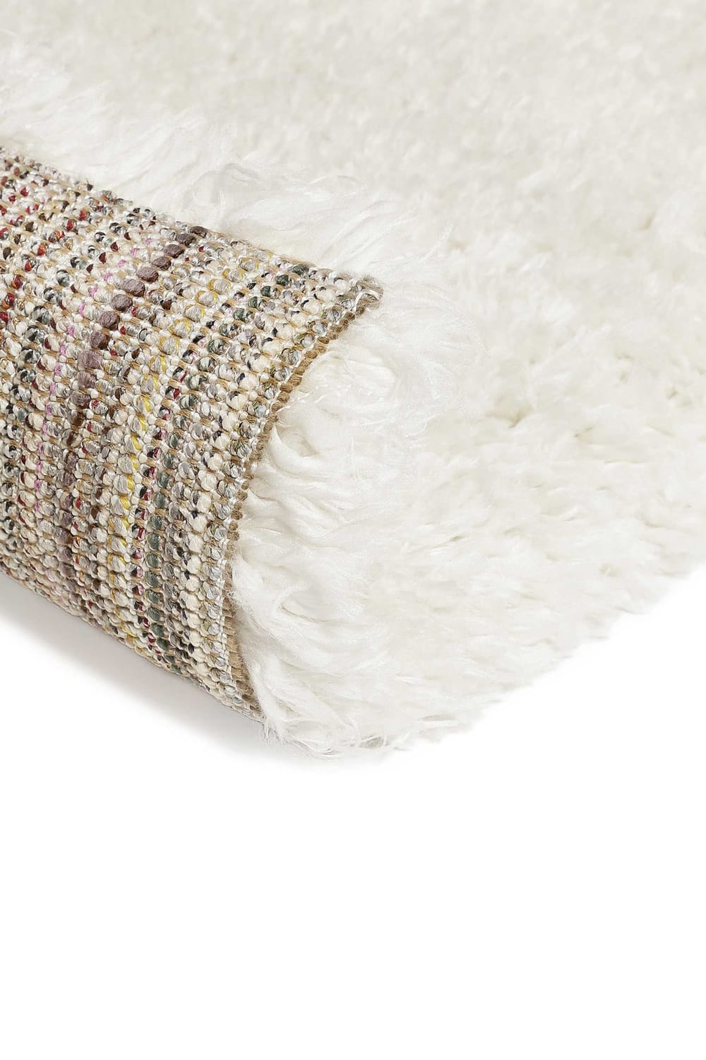 Tapis confort poils longs mats (50 mm) blanc crème 160x225 — vue 4
