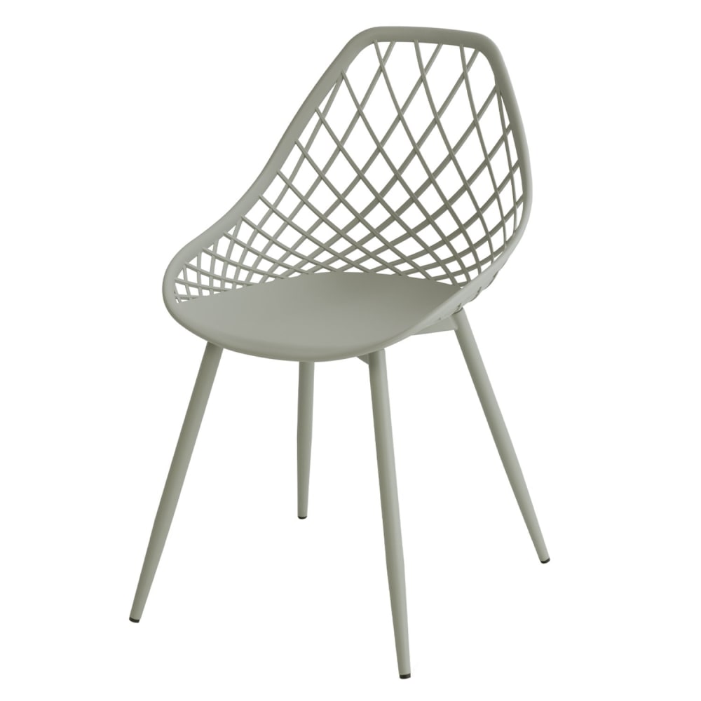 Silla de comedor y cocina de polipropileno menta.