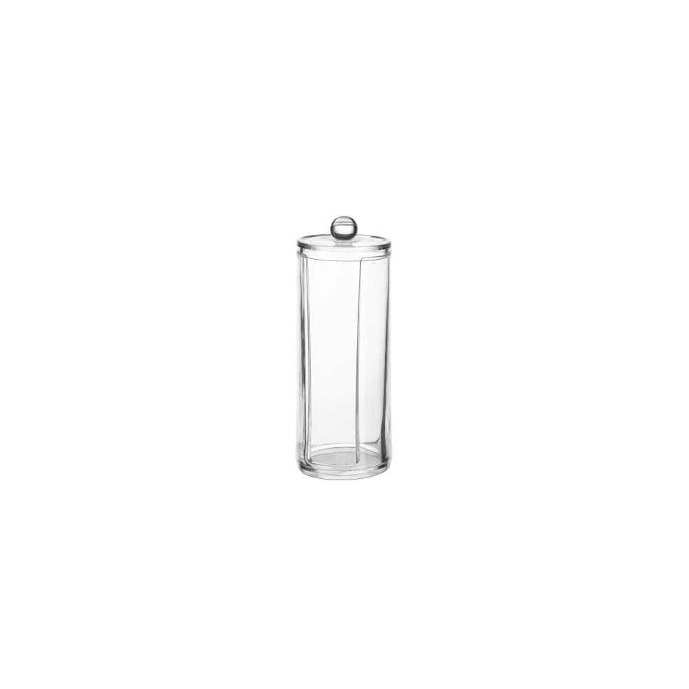 Distributeur de coton à démaquiller en acrylique transparent
