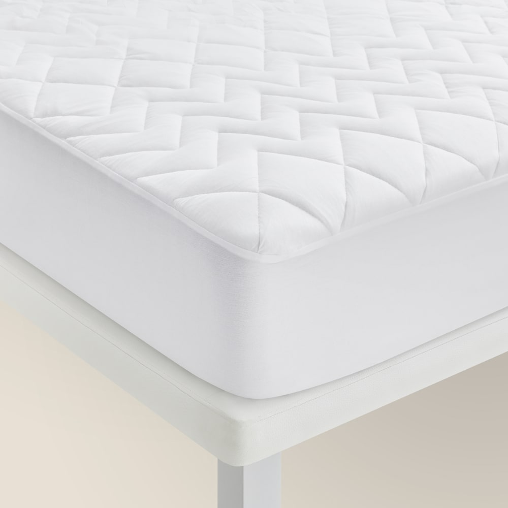 Proteggi-materasso impermeabile in Tencel 160x200cm - Modello Classico chic - Bianco - PES - Poliestere