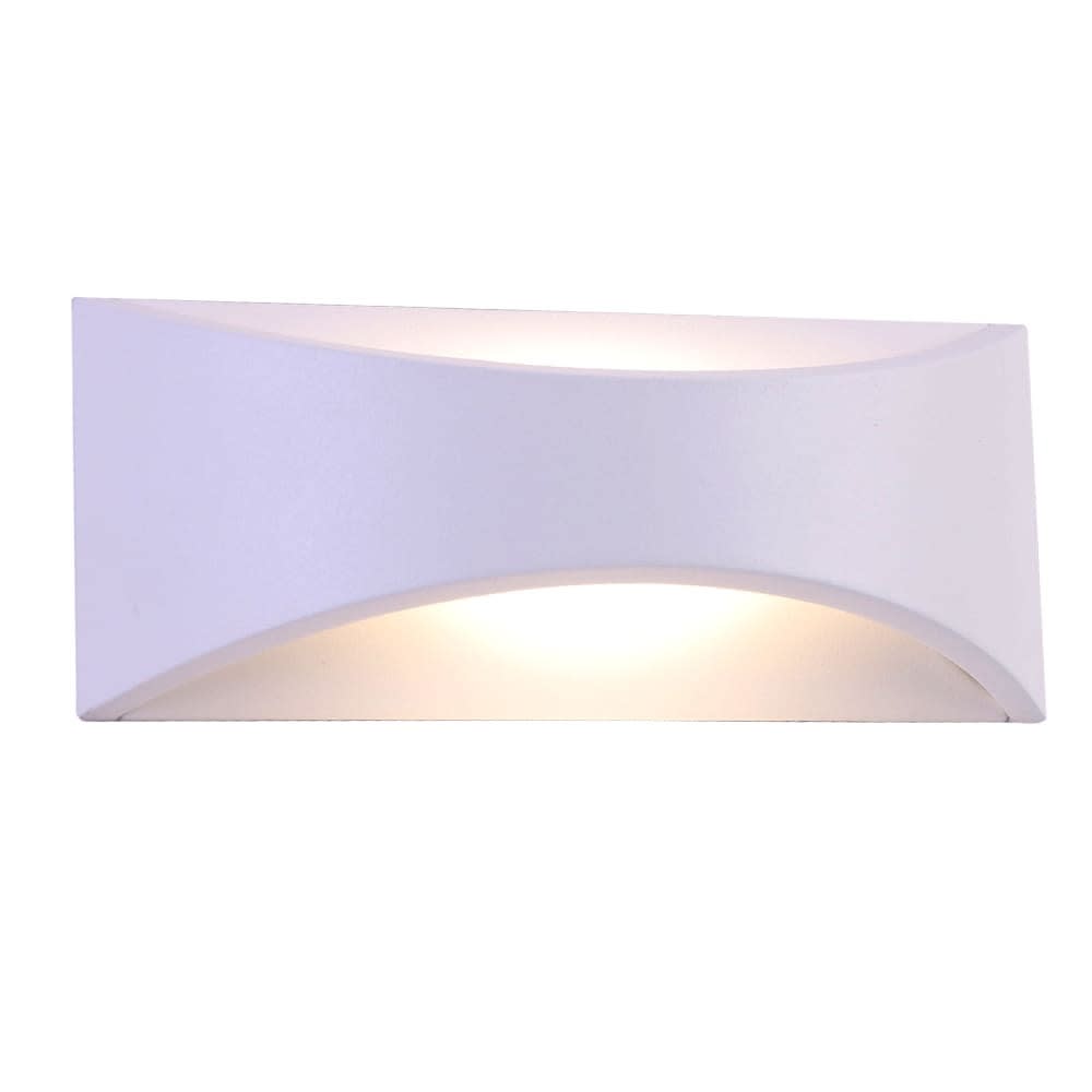 Aplique led de exterior 6w blanco de aluminio - Maisons du Monde