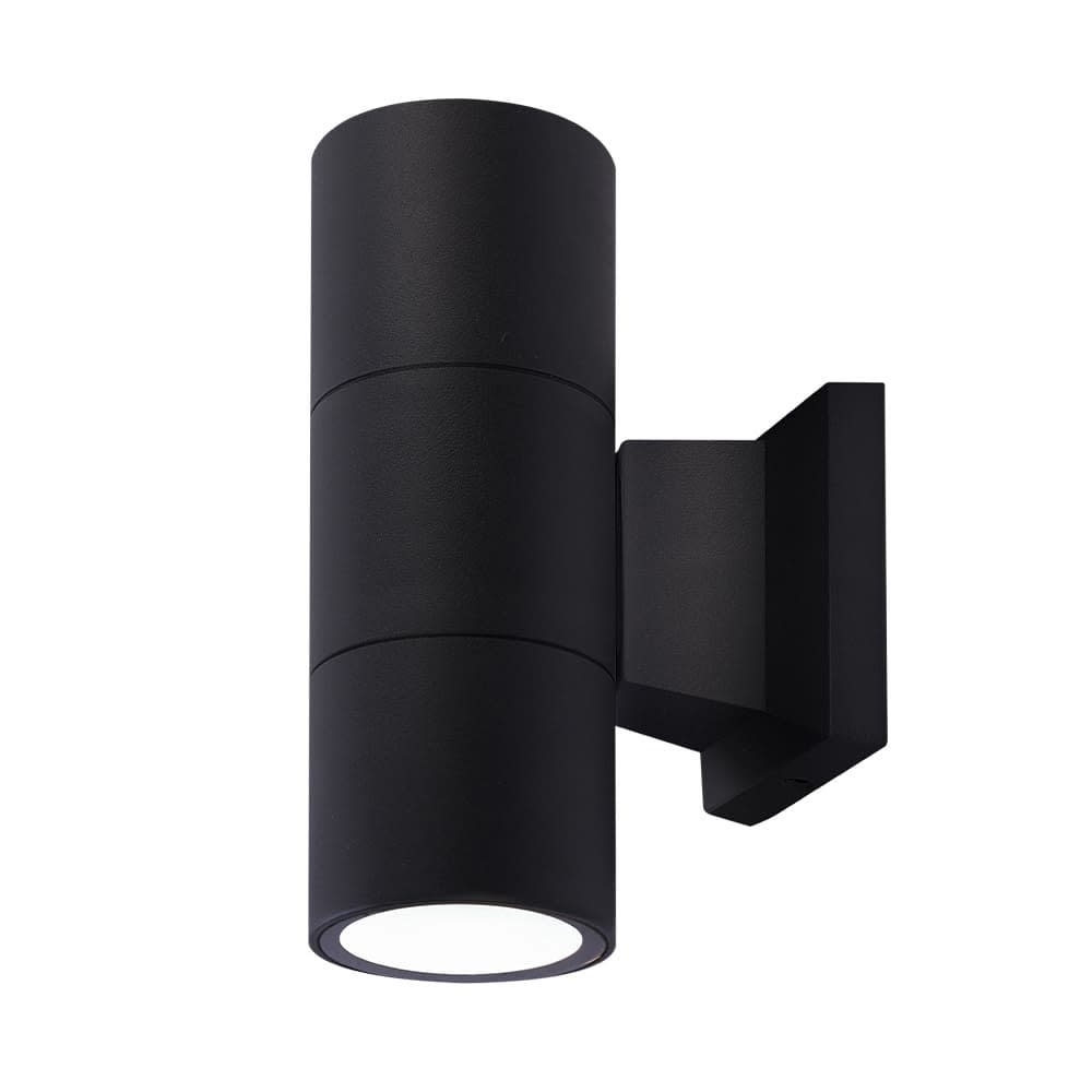 Aplique de pared exterior 2 luces antracita de aluminio