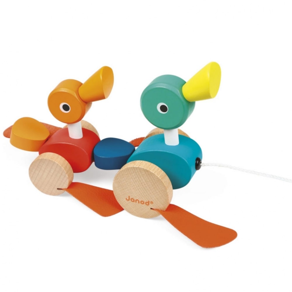 Jouet à tirer Canards