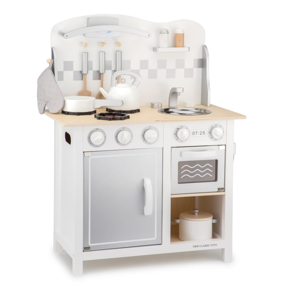 Kitchenette bon appétit blanche argent - Maisons du Monde