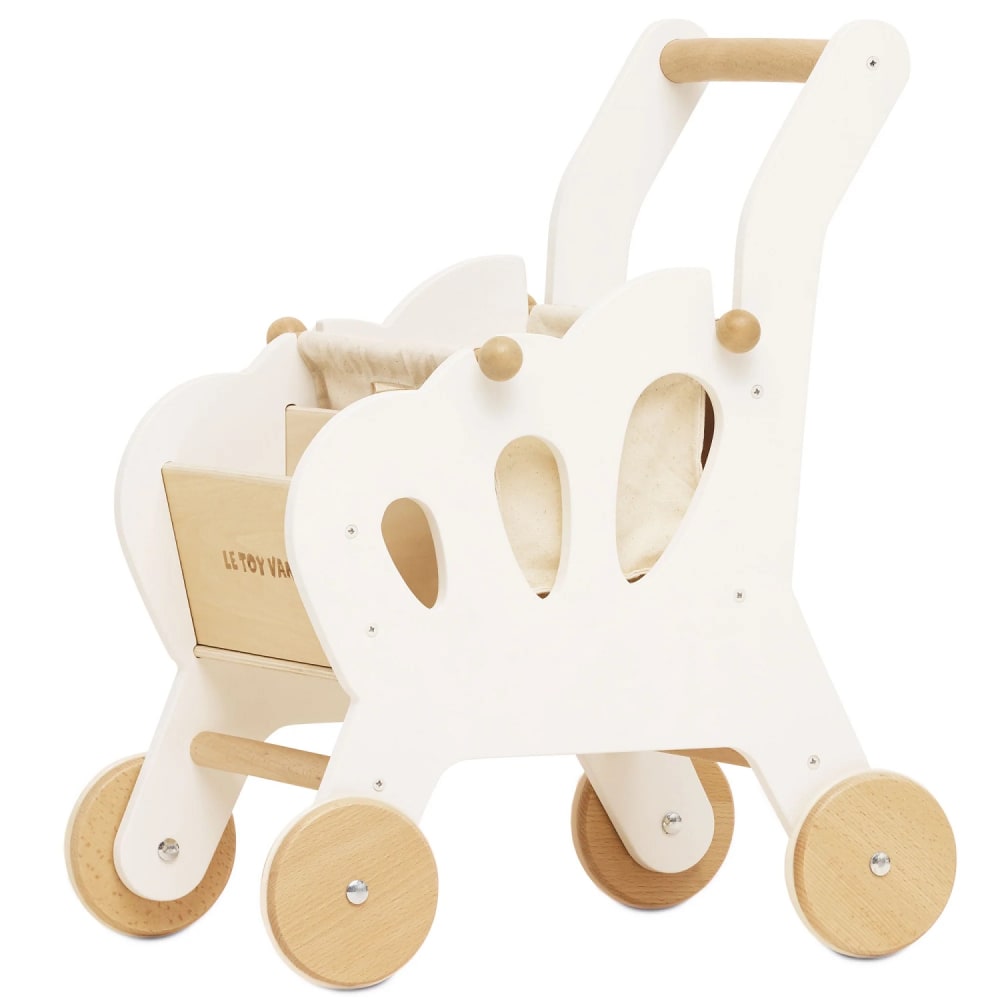 Le Toy Van Einkaufswagen BLAU HOLZ Kinder