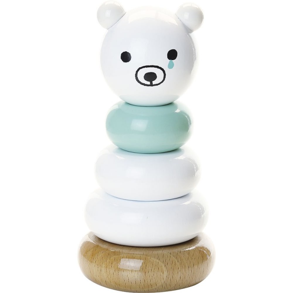 Vilac Empilable sora bear shinzi katoh Blanc Bois - 7x16x7cm