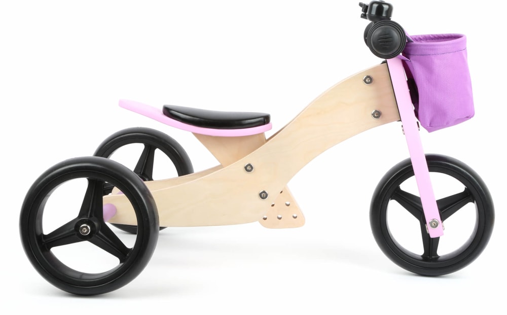 Triciclo sin pedales 2 en 1 rosa de 64 x 38 x 36 cm - Maisons du Monde