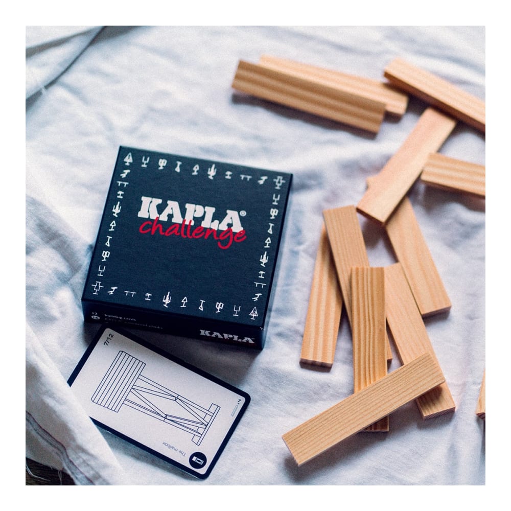Kapla Coffret jeu defis 16 planchettes et 12 cartes (Kapla) - Image 2