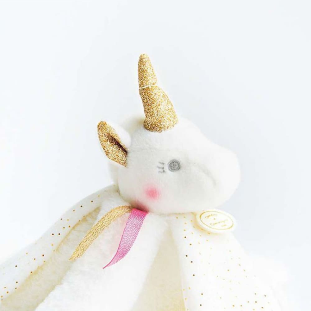 Coffret doudou plat licorne or Le doudou (22 cm) - Maisons du Monde