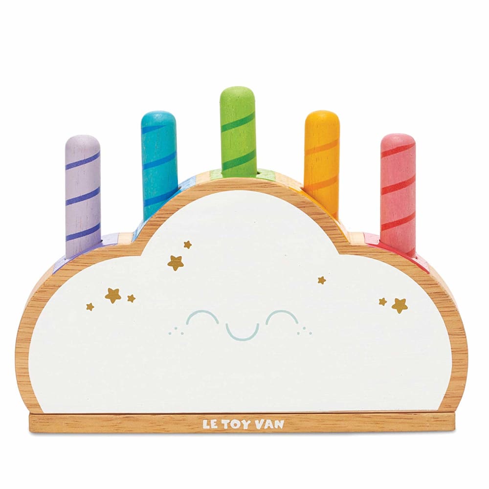 Le Toy Van Nuage arc-en-ciel pop-up Blanc Bois - 19x3x15cm