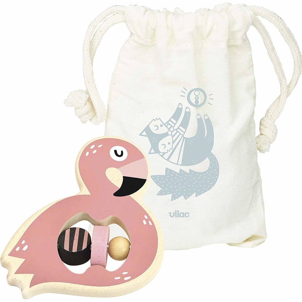Hochet en bois flamingo - Maisons du Monde
