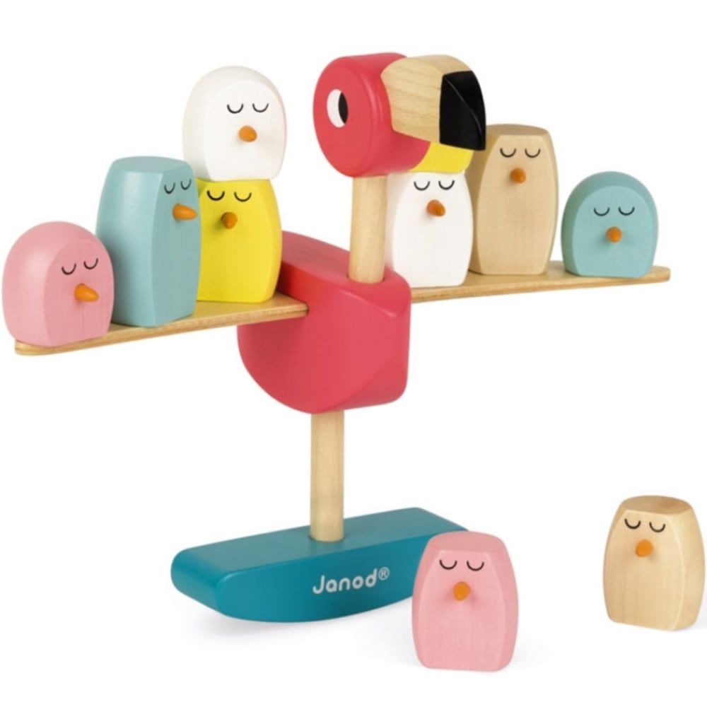 Janod Geschicklichkeitsspiel Flamingo style modern ROSA HOLZ Baby