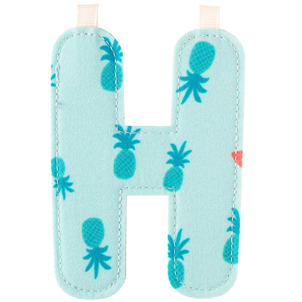 Lilliputiens Lettre en tissu à suspendre Bleu Pes - Polyester - 0x7x10cm