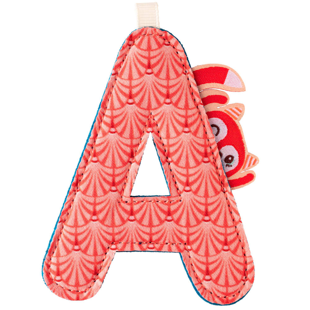 Lilliputiens Lettre en tissu à suspendre Rouge Pes - Polyester - 0x7x10cm