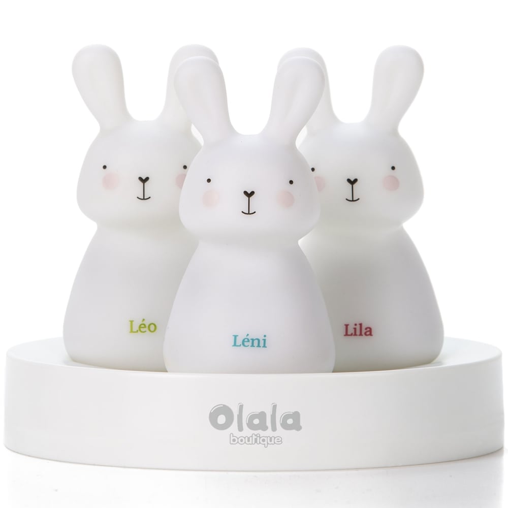 Olala Lot de 3 veilleuses nomades Blanc Pva - Polyacétate De Vinyle - 21x26x11cm