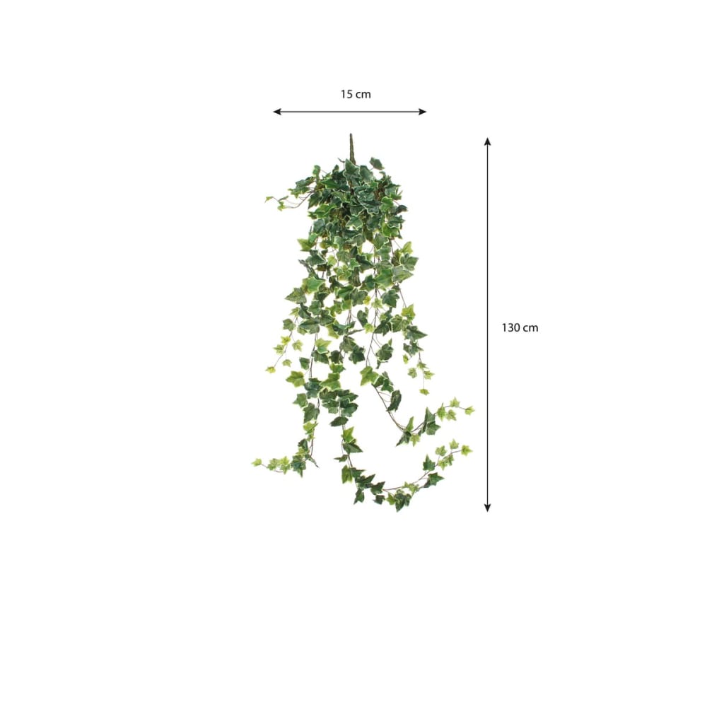 Pianta artificiale ivy verde h129xb15xl24cm - Mica Decorations