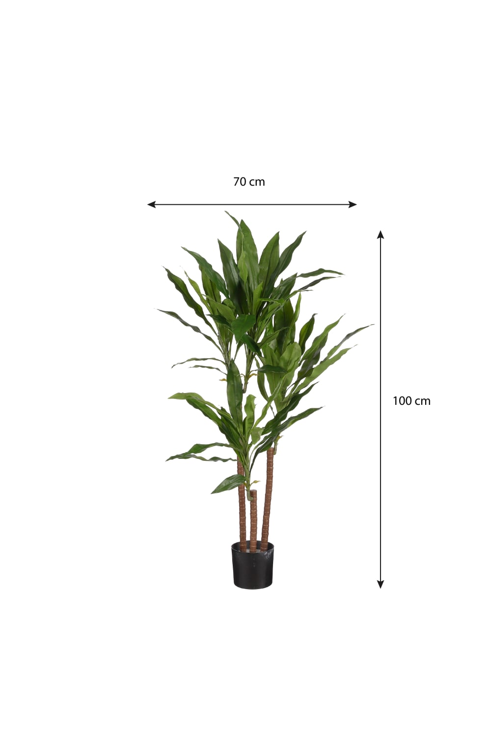Plante artificielle Vert Polyester H100xl70xL70cm