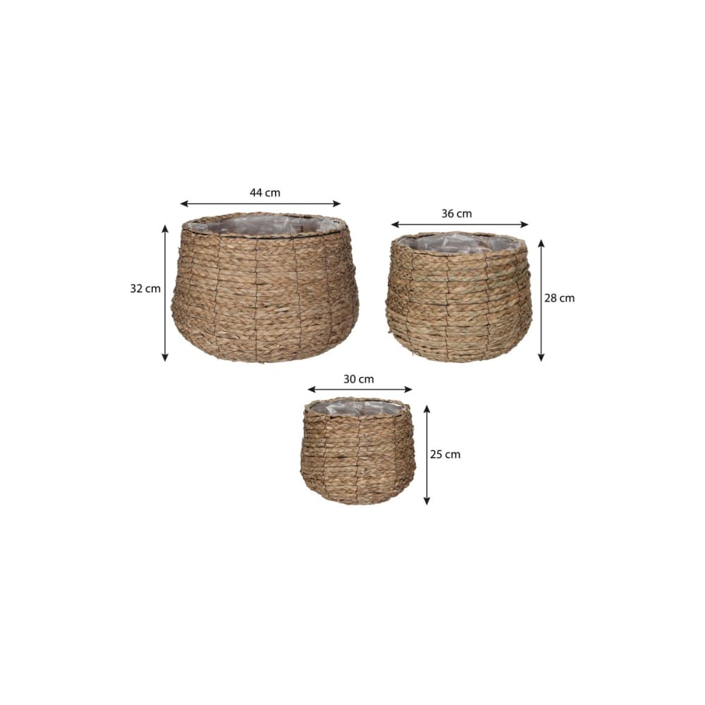 Bac à plantes marron clair algue h32xl44xl44cm - Maisons du Monde