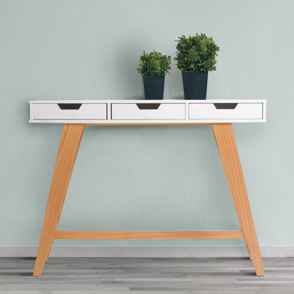 Consola lacada en mate en dm blanca - Maisons du Monde