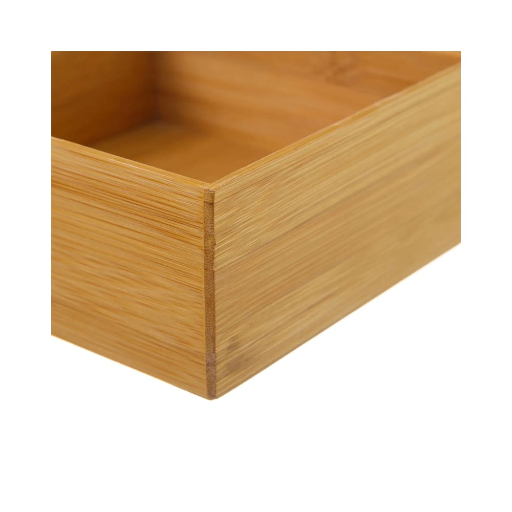Rangement organisateur salle de bain bambou 15x15x6,5cm — vue 4