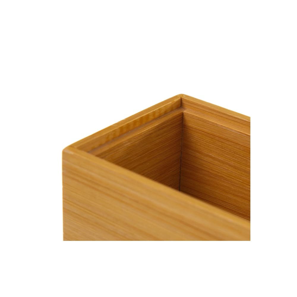 Rangement organisateur salle de bain bambou 23x7,8x6,5cm — vue 3