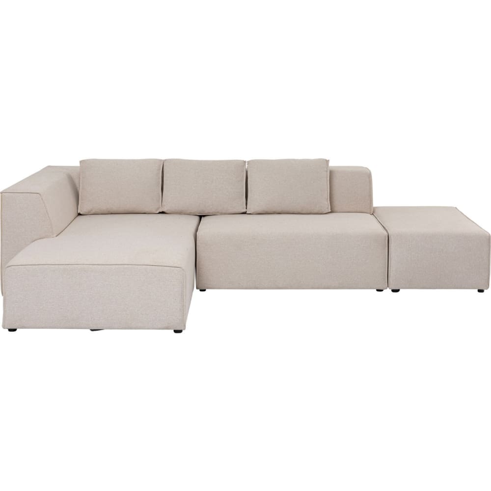 Sofá de esquina izquierda crema 275cm - Maisons du Monde