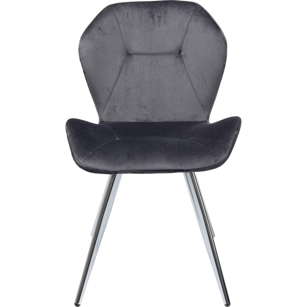 Silla terciopelo gris