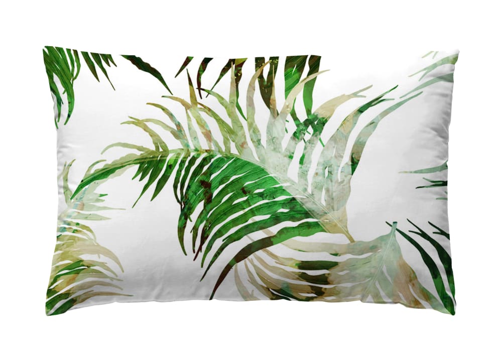 Funda de almohada 100% algodón con estampado floral 2(50x90) cm