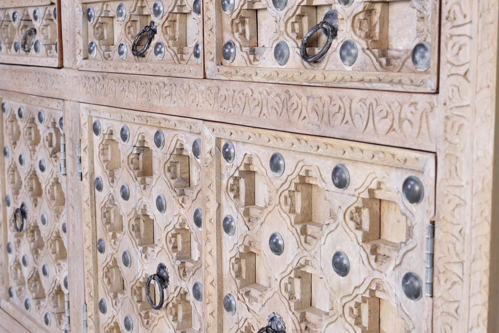 Buffet en manguier naturel