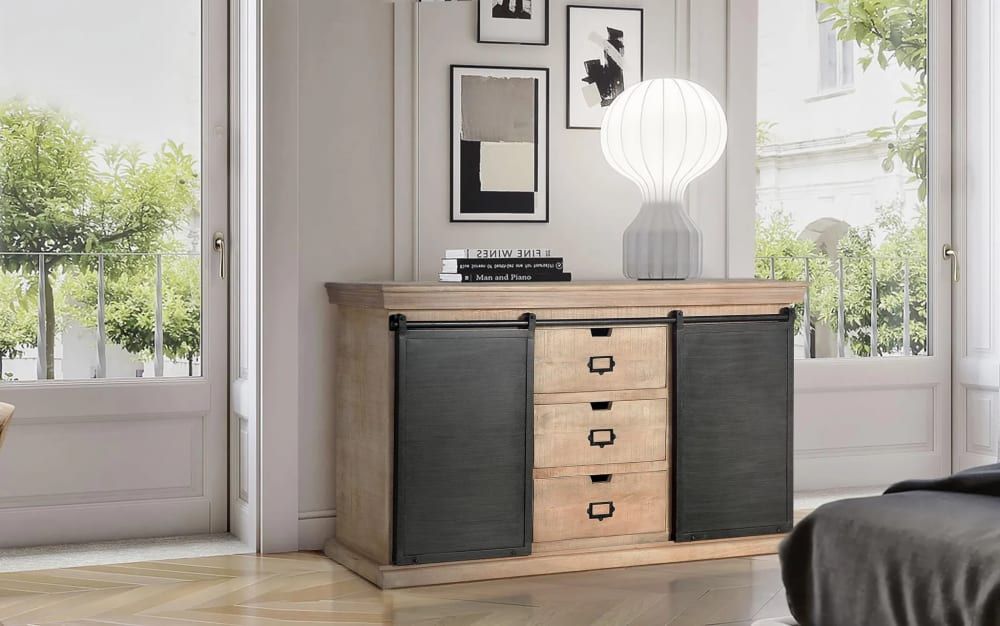Aparador industrial madera de mango y detalles metal - Maisons du Monde