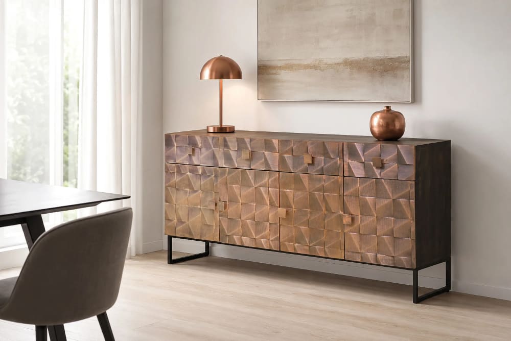Sideboard aus Mangoholz und Bronze - Maisons Du Monde