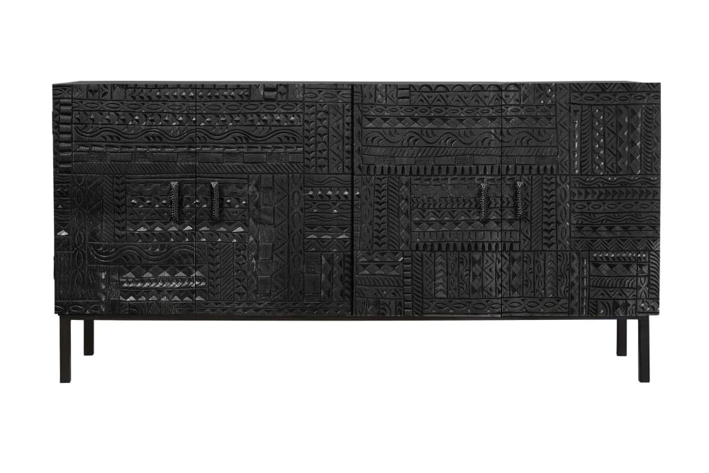 GINER Y COLOMER Sideboard aus Mangoholz und Eisenbeinen style exotic Braun