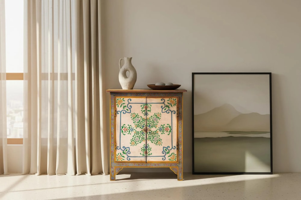 Commode en bois de manguier avec détails - Maisons du Monde