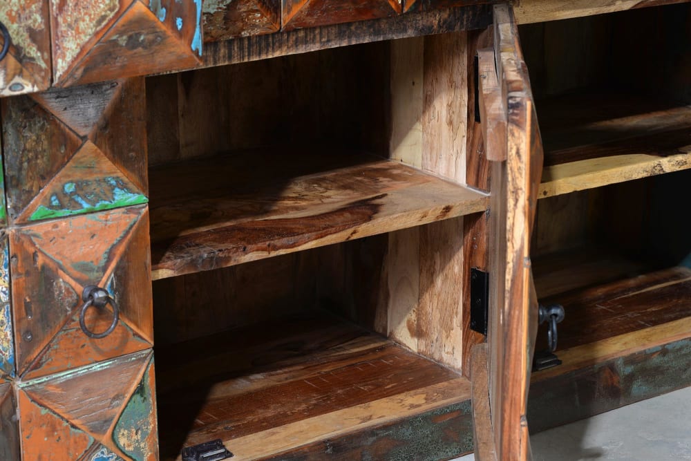 Buffet en bois recyclé multicolore - Maisons du Monde