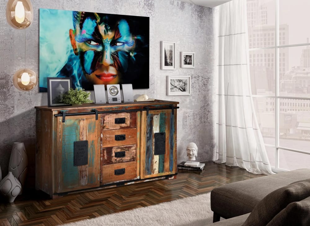 Aparador exclusivo madera reciclada multicolor - Maisons du Monde