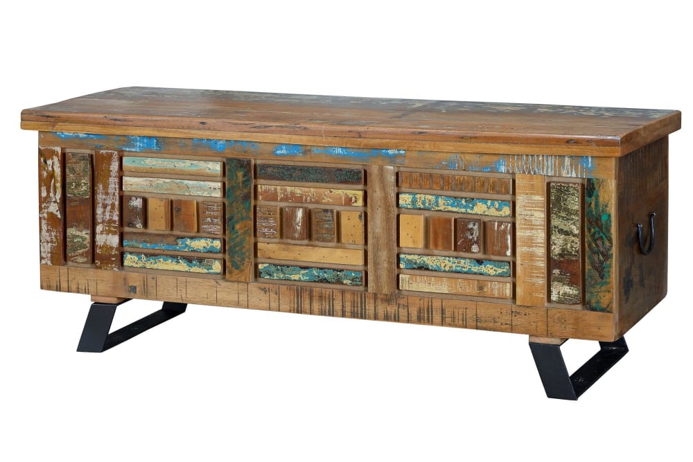 Coffre en bois recyclé