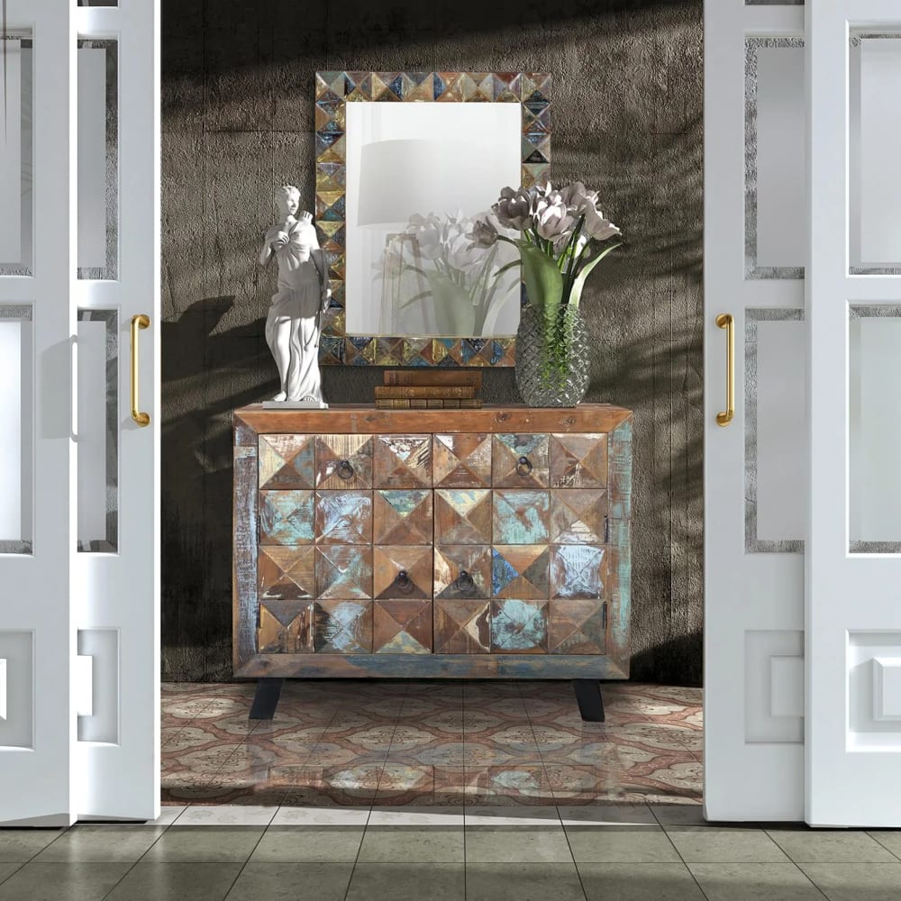 Spiegel aus recyceltem Holz - Maisons Du Monde