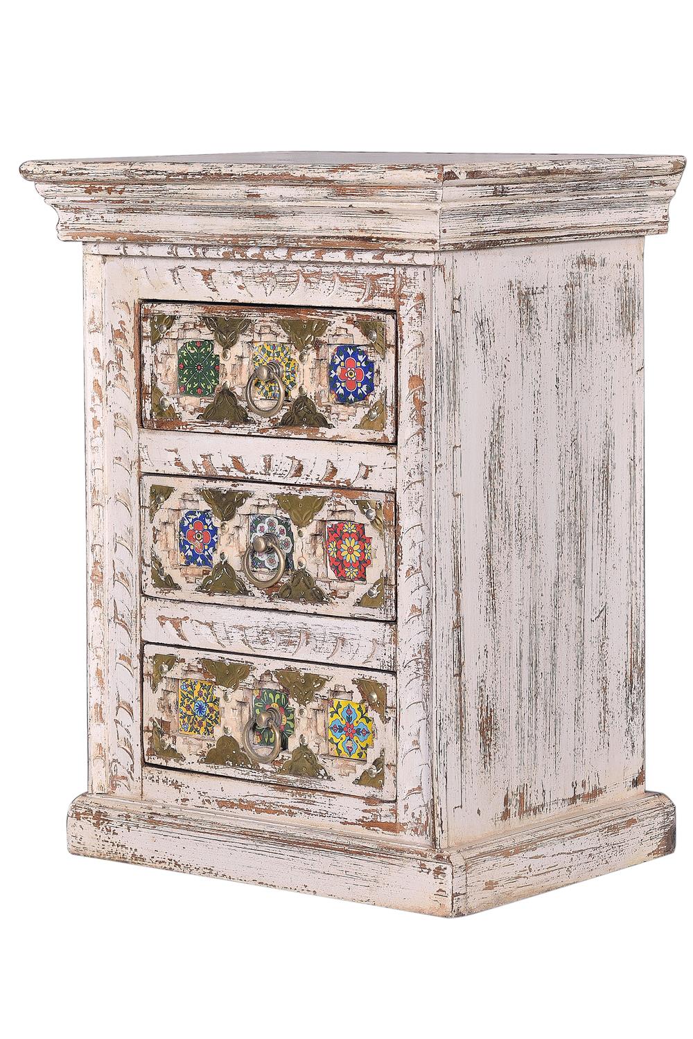 Table en manguier avec - bronze