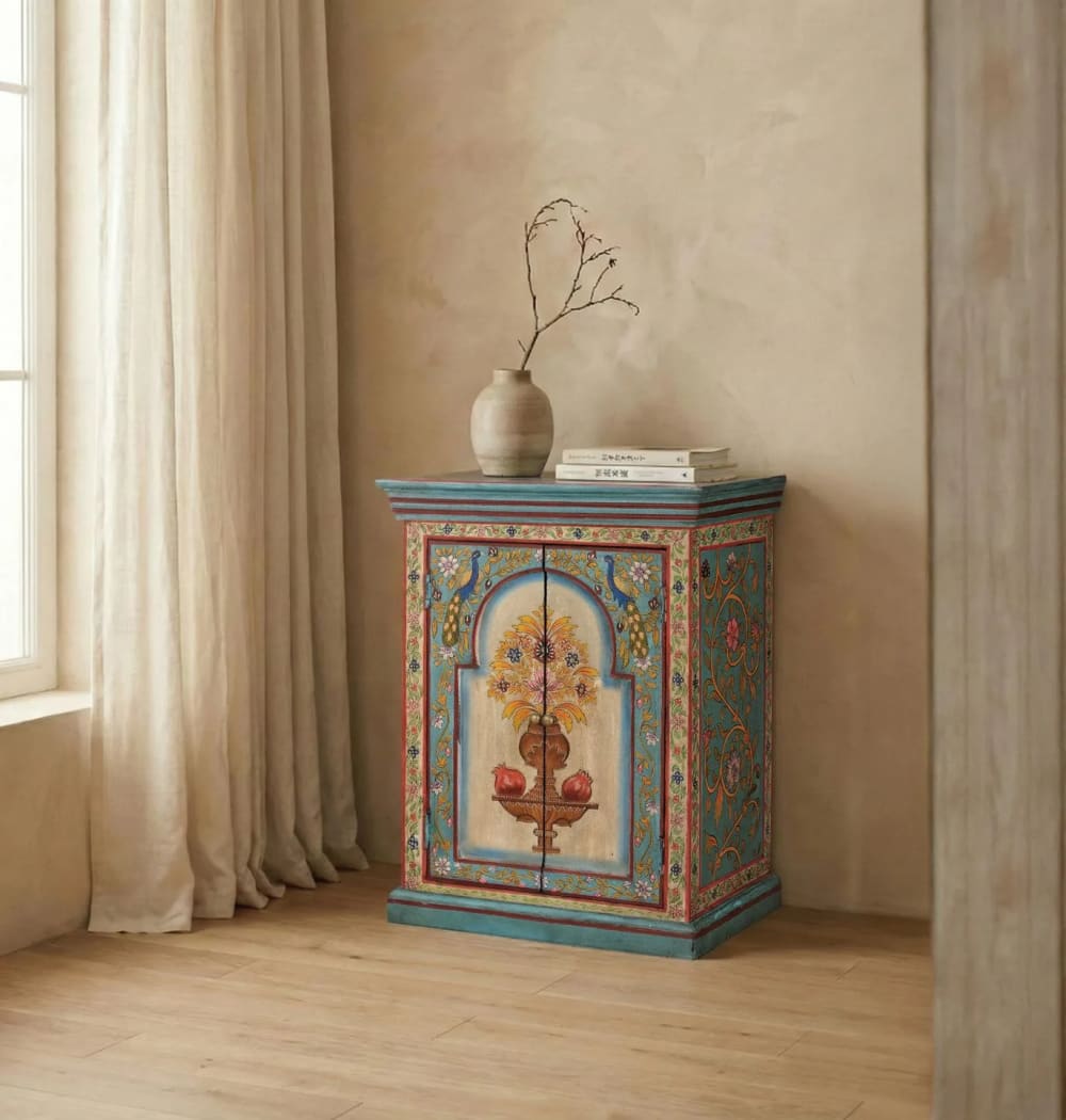 Mesita de noche en madera de mango multicolor - Maisons du Monde