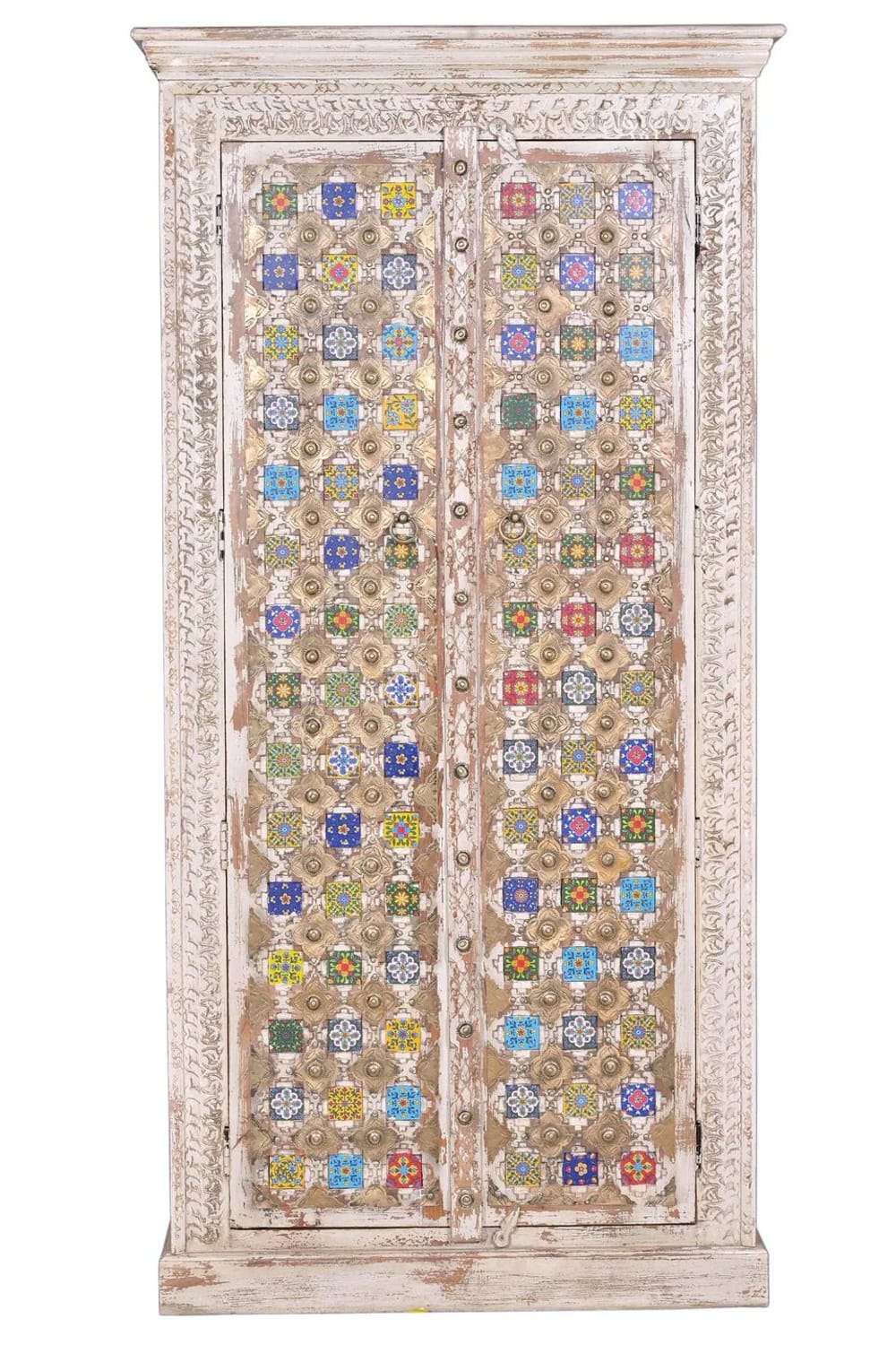 GINER Y COLOMER Schrank aus Mangoholz style exotic Weiß