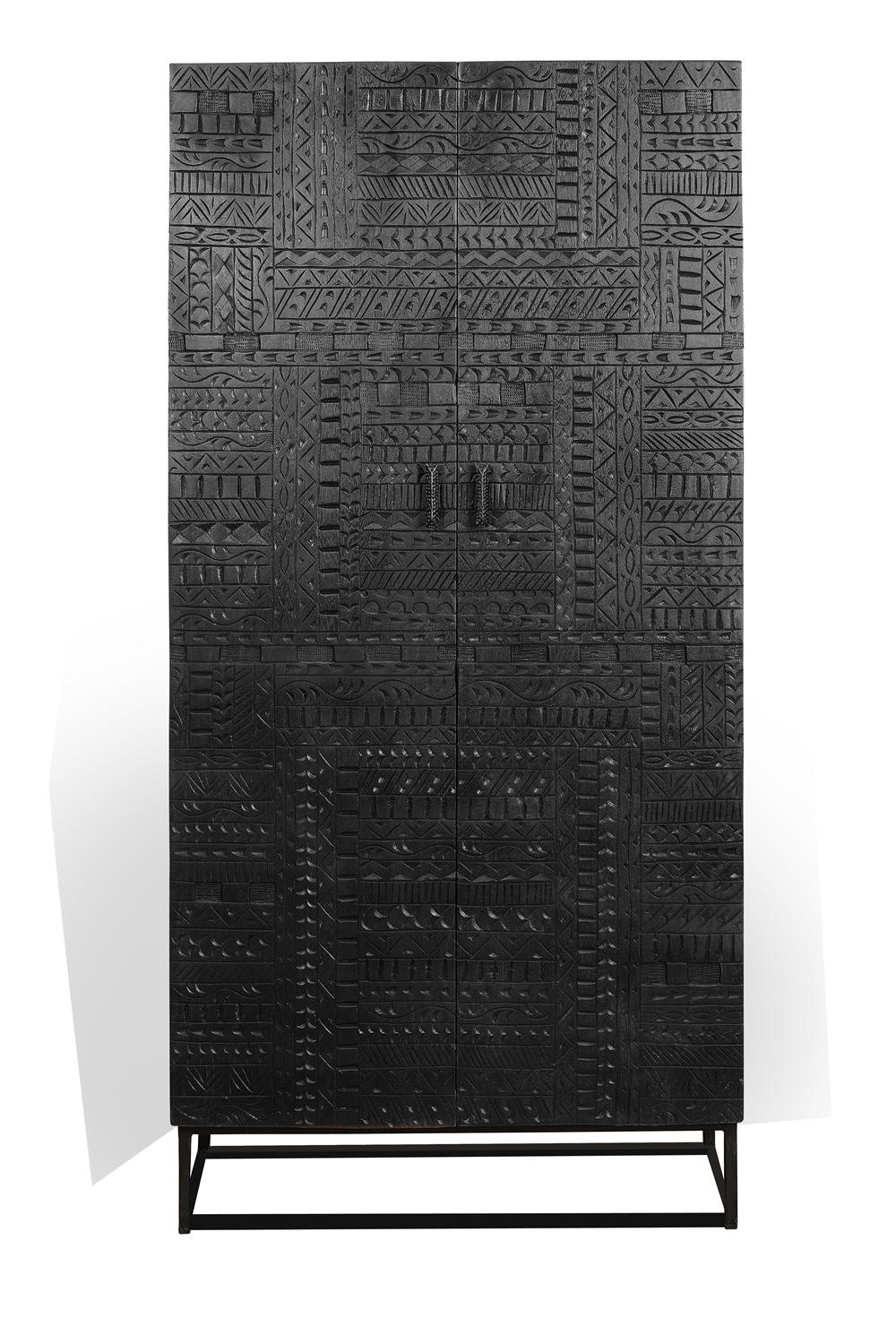 Armoire en bois de manguier et pieds en métal