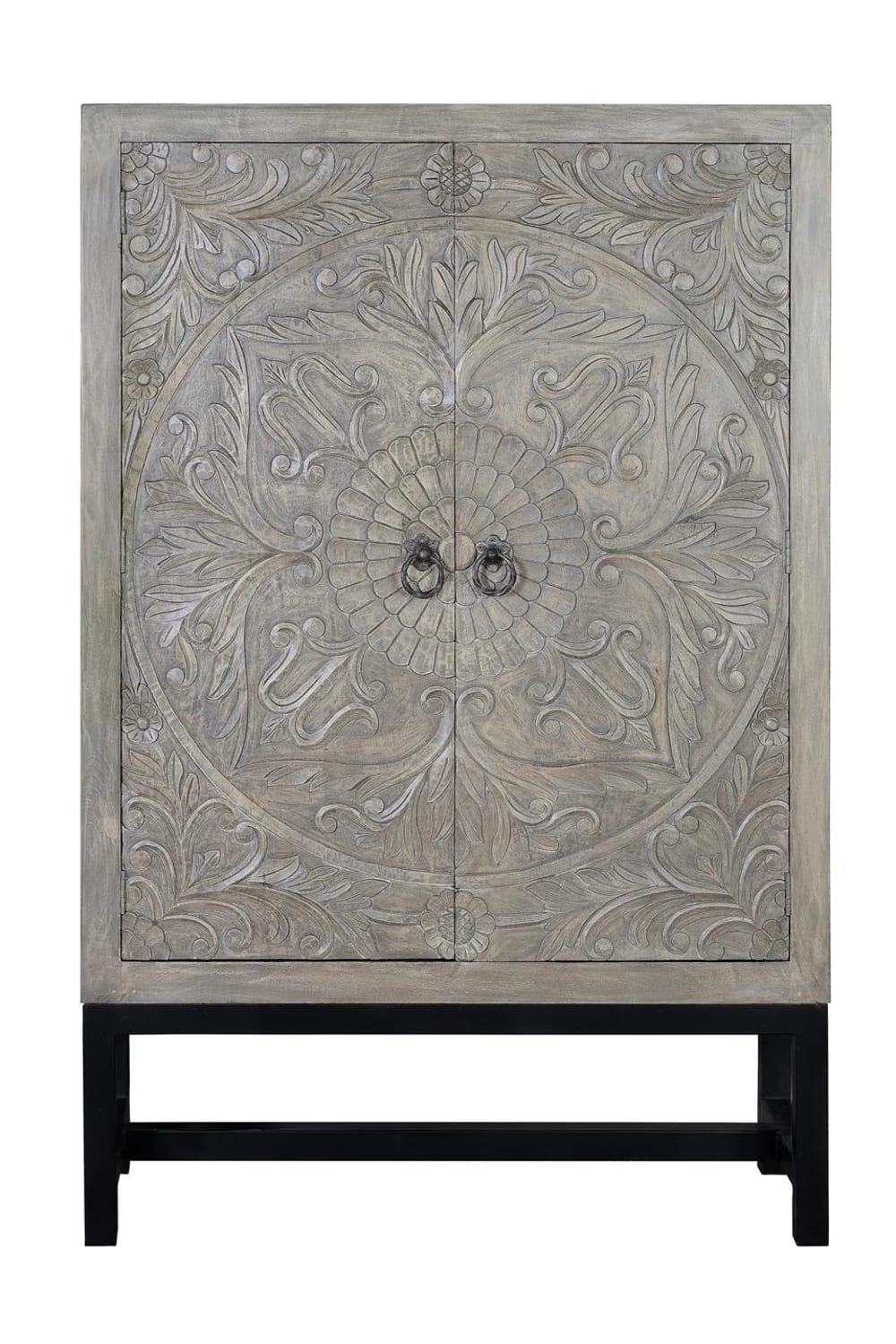 GINER Y COLOMER Schrank aus Mangoholz style industrial Grau