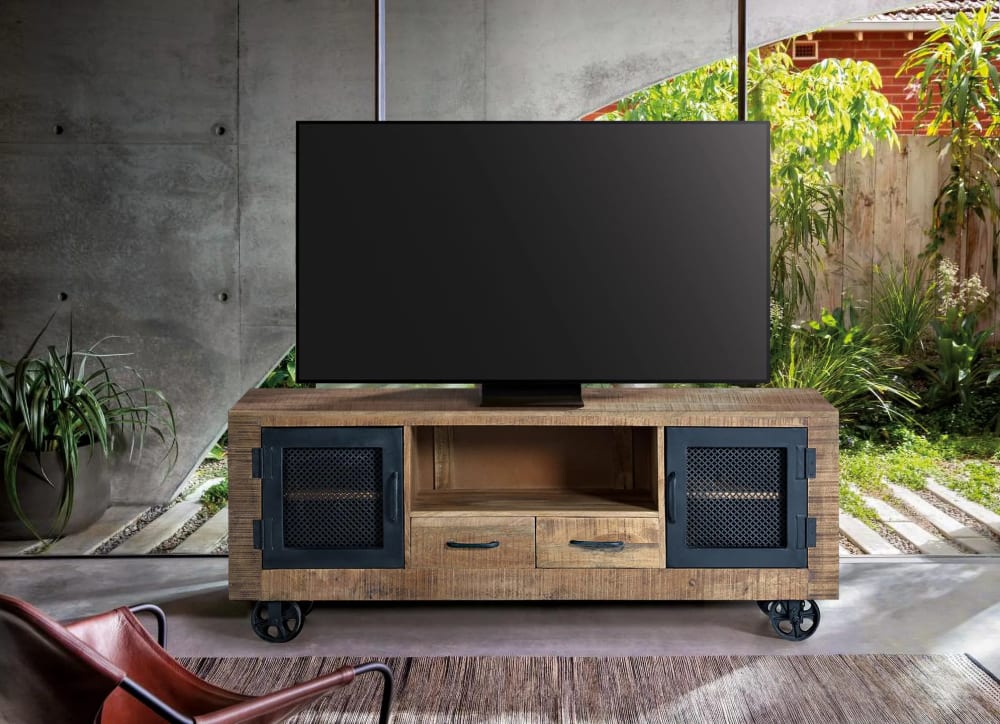 Mueble de television en madera de mango y metal natural - Maisons du Monde