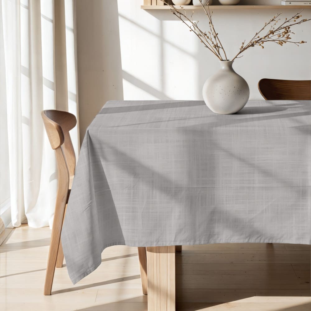 Nappe anti-taches gris 155x155 cm