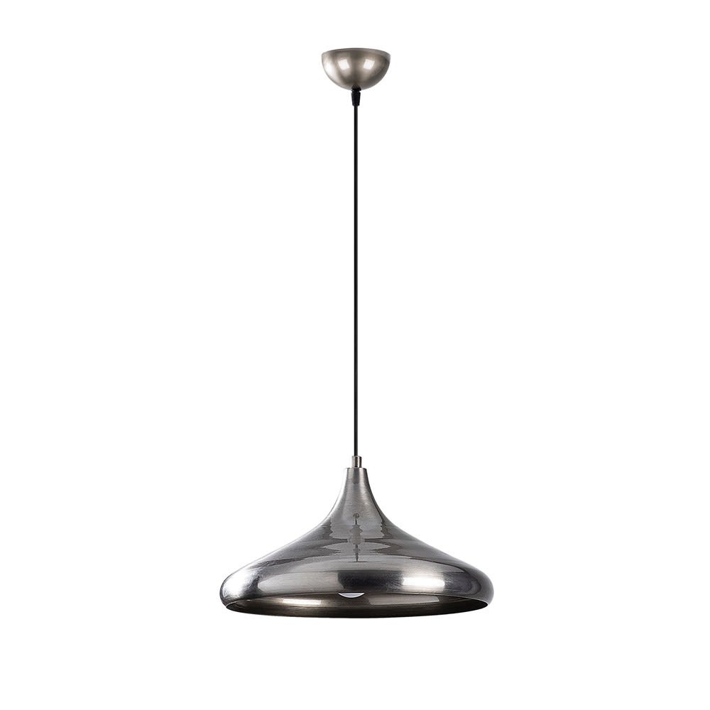 Lampada a sospensione in metallo argentato in stile nordico - Modello Contemporaneo - Metallo